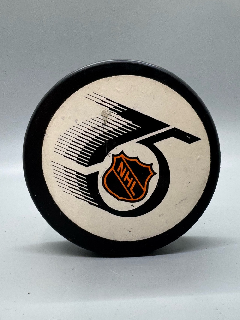 Vintage NHL 75th Shield Logo Hockey Puck – Official NHL Licensed Collectible